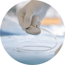 inserting a catheter for embolization
